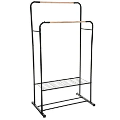 Perchero De Metal Con Barra Doble