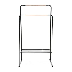 Perchero De Metal Con Barra Doble