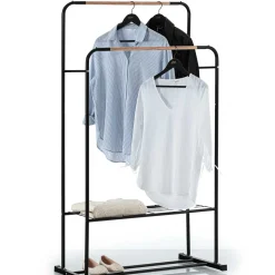 Perchero De Metal Con Barra Doble