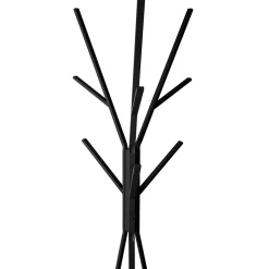 Perchero De Pie De Madera/Metal Negro