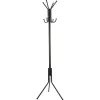 Perchero de pie metálico con 8 ganchos