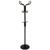 Perchero De Pie Negro Metálico Con 11 Ganchos
