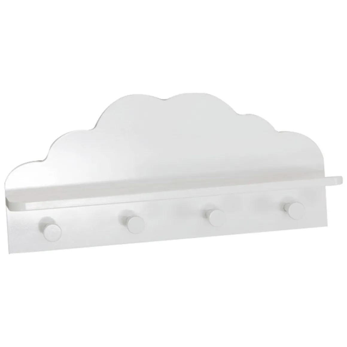Perchero Nube Blanco 48x22x12Cm