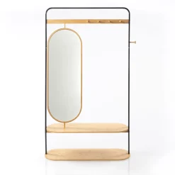 Perchero Recibidor Con Espejo 172cm