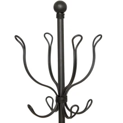 Perchero REMO negro de metal 170cm