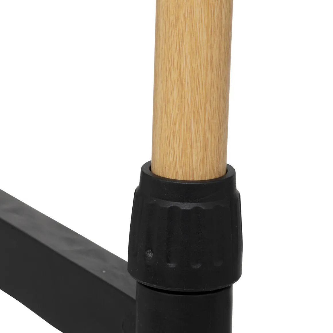 Perchero WOODY de metal blanco y negro