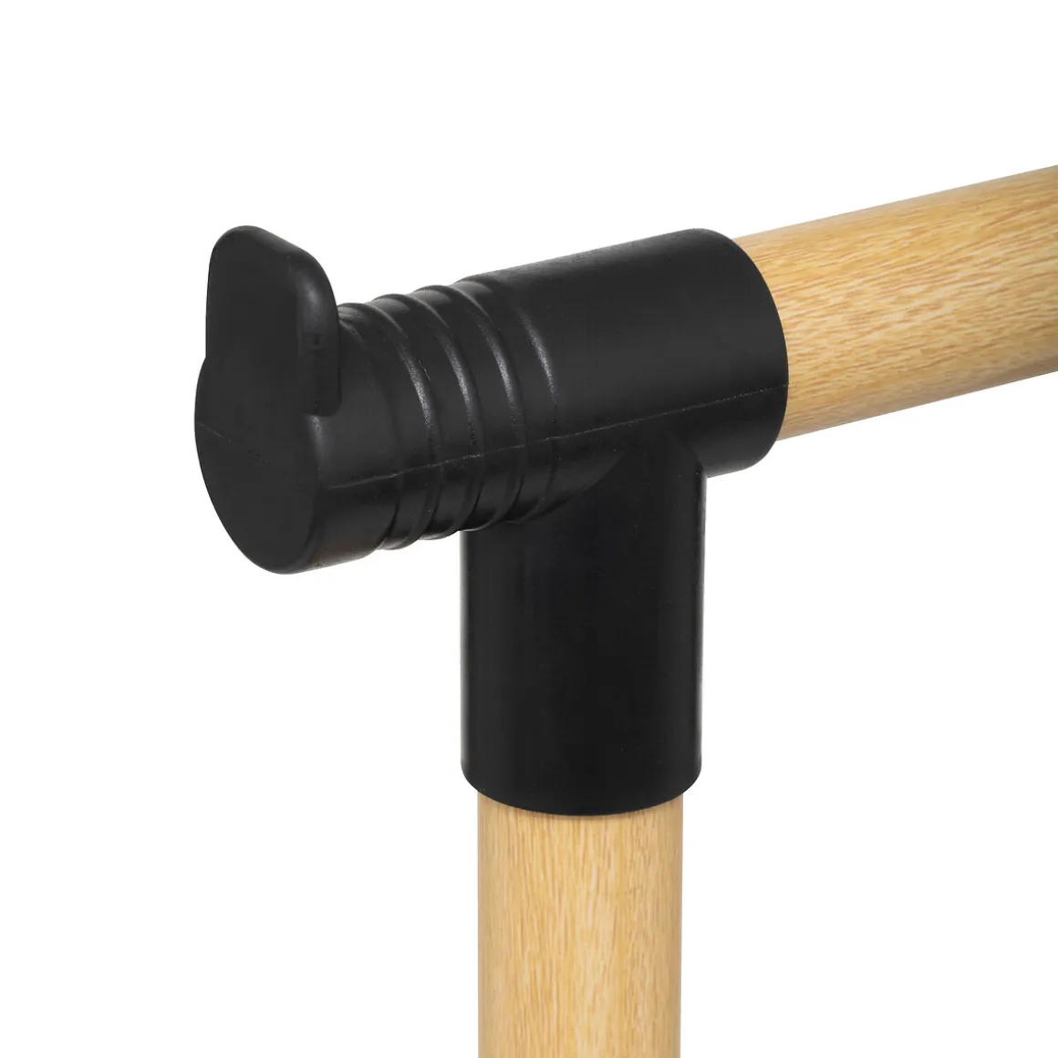 Perchero WOODY de metal blanco y negro