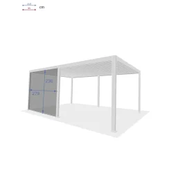 Persiana para pérgola ÉVORA gris grafito 3.6x6m
