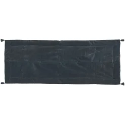 Pie de cama MIDNIGHT terciopelo gris 70x180cm