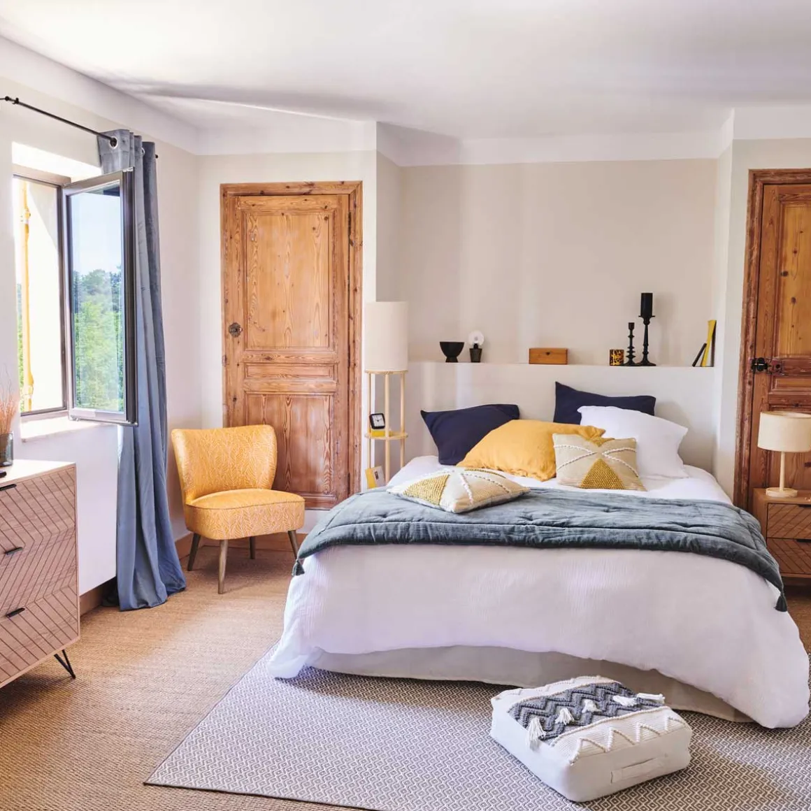 Pie de cama MIDNIGHT terciopelo gris 70x180cm