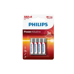Pilas alcalinas PHILIPS POWER LIFE LR03 AAA