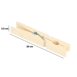 Pinzas De Ropa 96 Unidades De Madera