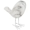 Pájaro decorativo OLEN blanco 19cm