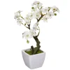 Planta cerezo blanca artificial 26cm