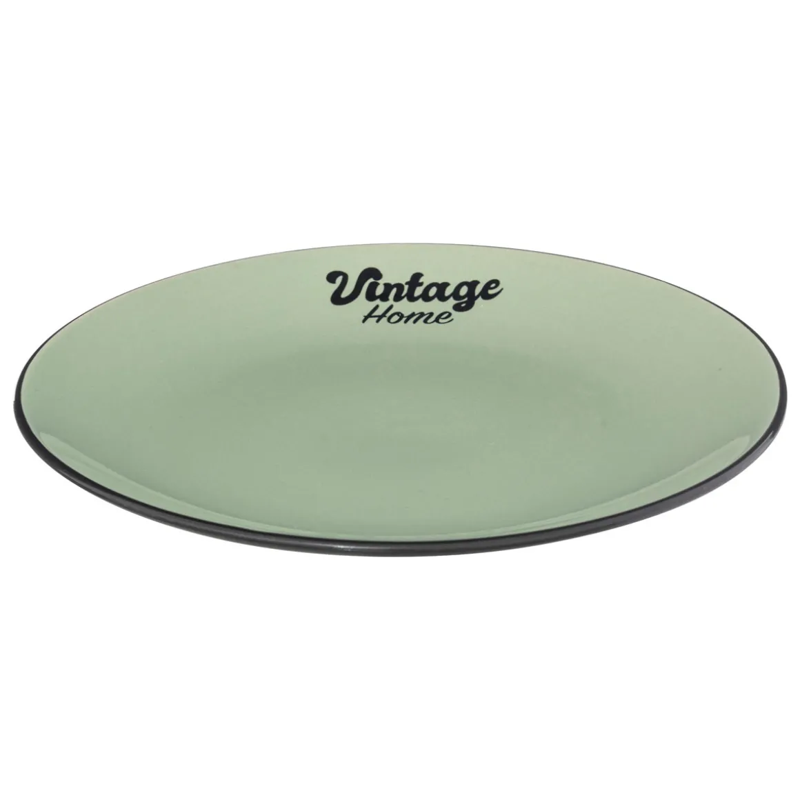 Plato de postre BE VINTAGE verde 20cm