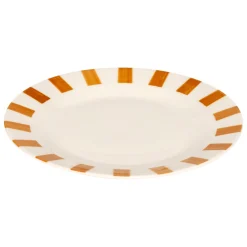 Plato de postre CHERI amarillo de porcelana 19cm