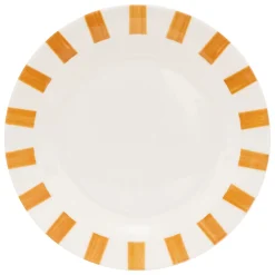 Plato de postre CHERI amarillo de porcelana 19cm
