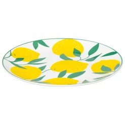 Plato de postre de porcelana CITRONS 19cm
