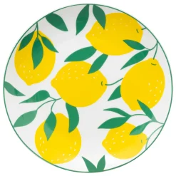 Plato de postre de porcelana CITRONS 19cm