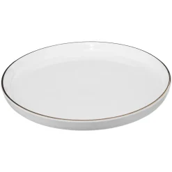 Plato De Postre Sublima Gris Claro De Porcelana