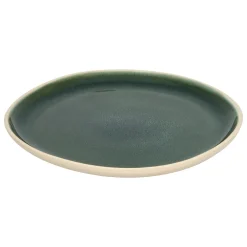 Plato de postre WONJA verde de cerámica 21cm
