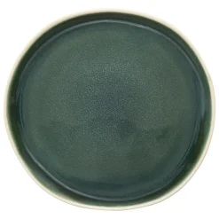 Plato de postre WONJA verde de cerámica 21cm