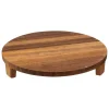 Plato de presentación de madera de acacia 30cm