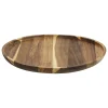 Plato De Presentación Marrón De Madera 30cm