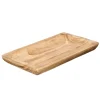 Plato De Presentación Rectangular Madera Quemada