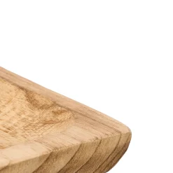 Plato De Presentación Rectangular Madera Quemada