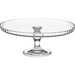 Plato De Tarta C/Tapa De Vidrio