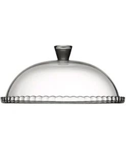 Plato De Tarta De Vidrio C/Tapa