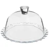 Plato De Tarta Vidrio C/Tapa 27Cm