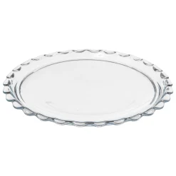 Plato De Tarta Vidrio C/Tapa 27Cm