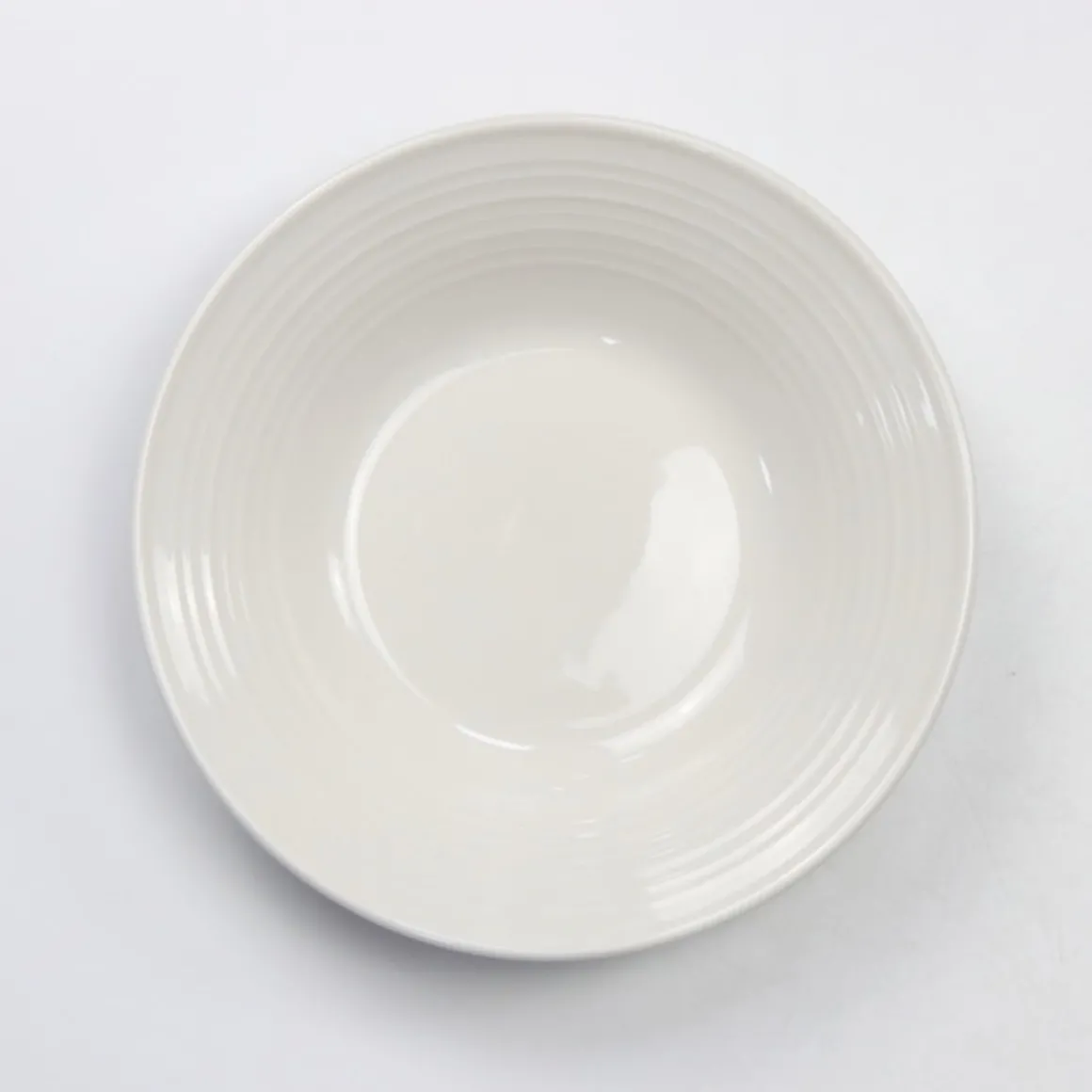 Plato Hondo Blanco Pure de Porcelana 22cm