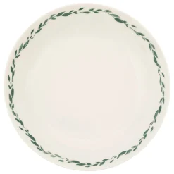 Plato hondo LAURIER blanco de porcelana 20cm