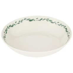 Plato hondo LAURIER blanco de porcelana 20cm