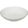 Plato Hondo Petit Salón Blanco con Borde Dorado