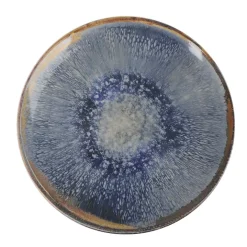 Plato llano ALEIA azul de porcelana 26cm