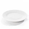 Plato llano AMELIE blanco de porcelana 28cm