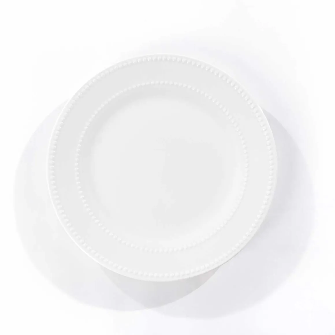 Plato llano AMELIE blanco de porcelana 28cm