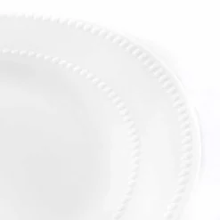 Plato llano AMELIE blanco de porcelana 28cm