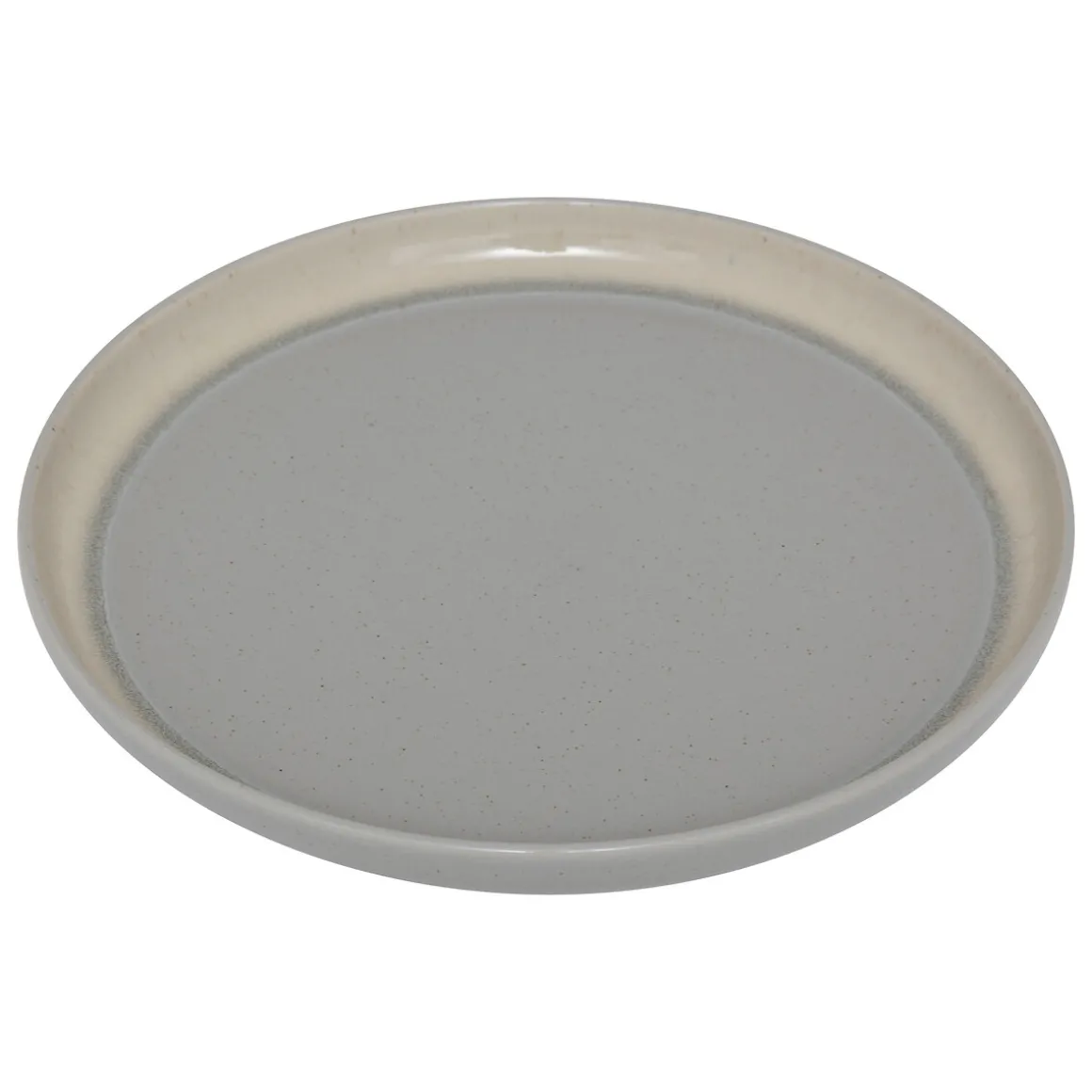 Plato llano ANITA verde de cerámica 26cm