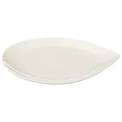 Plato Llano Blanco Gota Porcelana 26cm