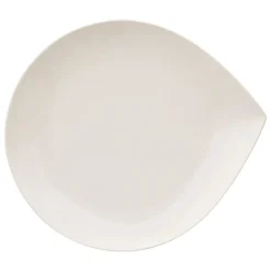 Plato Llano Blanco Gota Porcelana 26cm