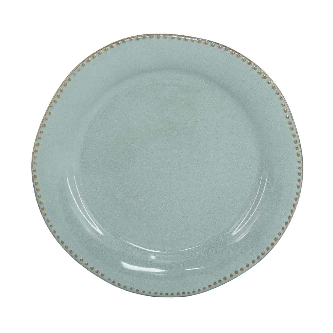 Plato Llano Capri Azul De Cerámica 27cm