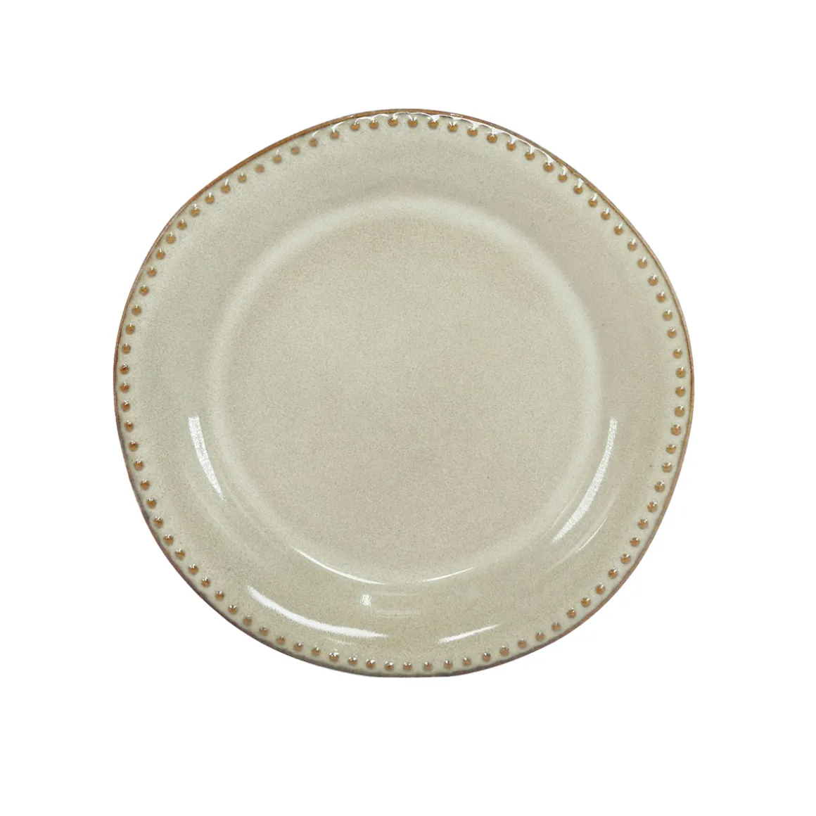 Plato Llano Capri Beige De Cerámica 27cm