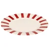 Plato llano CHERI rojo de porcelana 27cm