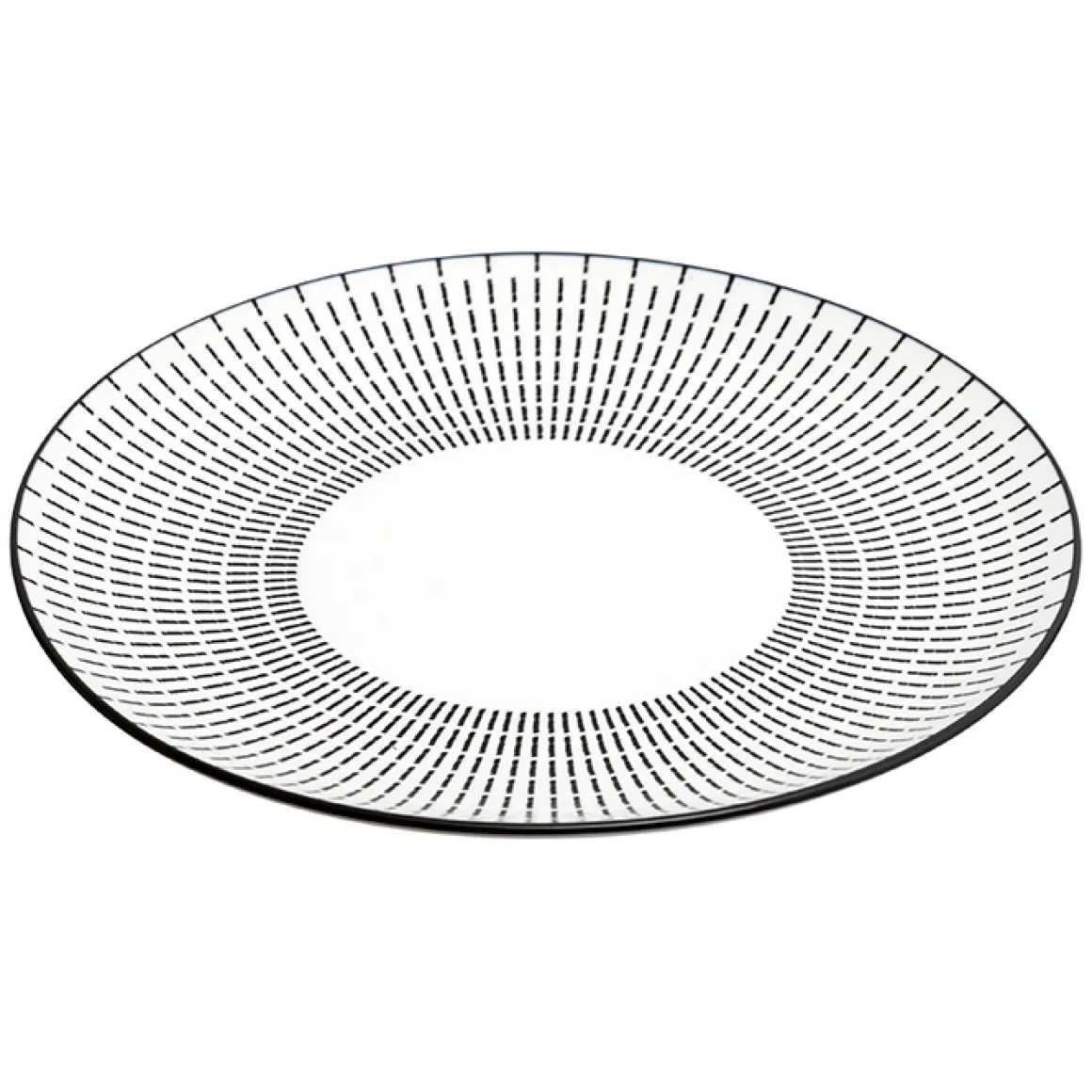 Plato Llano 27cm Lunis Negro