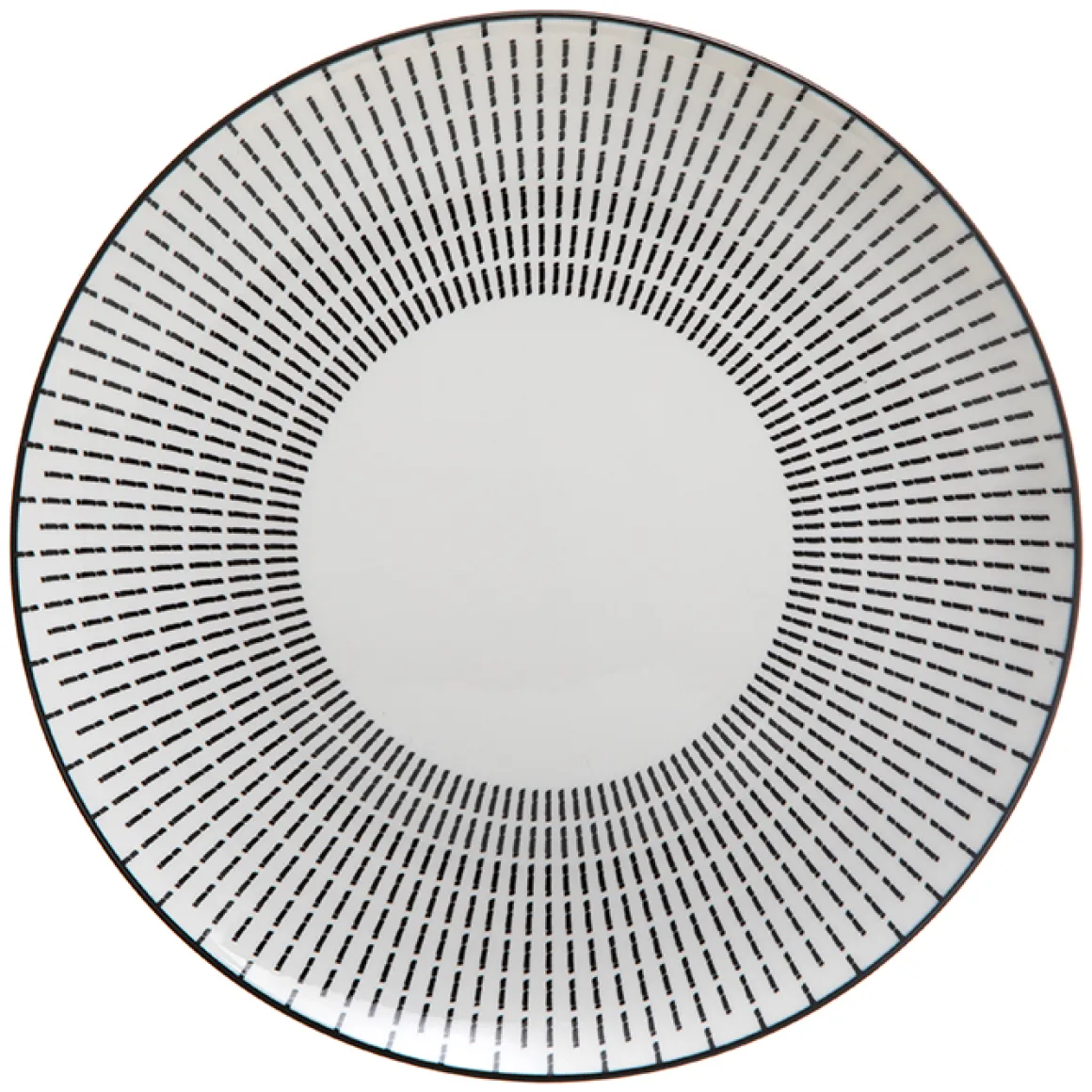 Plato Llano 27cm Lunis Negro